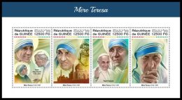 GUINEA REP. 2018 MNH** Mother Teresa Mutter Teresa Mere Teresa M/S - OFFICIAL ISSUE - DH1822 - Mutter Teresa