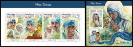 GUINEA REP. 2018 MNH** Mother Teresa Mutter Teresa Mere Teresa M/S+S/S - OFFICIAL ISSUE - DH1822 - Mutter Teresa