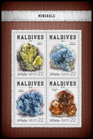 MALDIVES 2018 MNH** Minerals Mineralien Mineraux M/S - OFFICIAL ISSUE - DH1822 - Minéraux