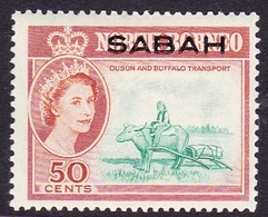 Malaysia-Sabah SG 418 1964 Queen Elizabethh II Overprinted Sabah, 50c Emerald And Yellow-brown, Mint Hinged - Sabah