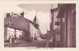 79 - SAUZE-VAUSSAIS - Rue De L'Eglise / Années 40 - 50 - Sauze Vaussais