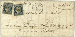 PC 2487 / N° 4 (2 Def) Càd T 15 CERDON (1) Cursive 1 / Poncin. 1852. - TB. - 1849-1850 Ceres