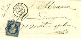 PC 1913 / N° 10 Càd T 15 LAGUIOLE (11) Cursive 11 / La Calm Sur Lettre Avec Texte Pour Espalion. 1853. - TB. - 1852 Louis-Napoleon