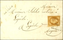 PC 1607 / N° 13 (def) Cursive 11 / La Calm Sur Lettre Avec Texte Daté De Lavaysse Le 15 Février 1854 Adressée Localement - 1853-1860 Napoleon III