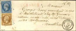 PC 2069 / N° 13 + 14 Càd T 15 MONTBELIARD (24) Sur Lettre Chargée Locale, Au Verso Descriptif De Chargement. 1860. - SUP - 1853-1860 Napoléon III.