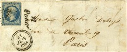 PC 2486 / N° 15 Cursive 71 / Poncé, Dateur B. 1854 Sur Lettre Partielle Pour Paris. - TB. - 1853-1860 Napoleone III