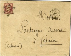 Etoile / N° 18 (leg Def) Càd PARIS (60) Sur Lettre 3 Ports Pour Falaise. 1854. - TB. - R. - 1853-1860 Napoléon III