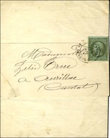 Càd PARIS / PL. DE LA BOURSE / N° 19 Sur Imprimé Complet Pour Aurillac. 1868. - TB / SUP. - 1862 Napoleon III