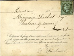 Càd PARIS / N° 19 (leg Def) Sur Carton Publicitaire Imprimé. 1866. - TB. - 1862 Napoléon III.
