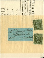 Càd T 15 TOULOUSE (30) / N° 19 (2) Sur Imprimé Complet Sous Bande Por Apt. 1870. - TB / SUP. - 1862 Napoleon III