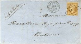 Losange TB / N° 21 Càd TOULOUSE A BORDEAUX Sur Lettre Avec Texte Daté De Toulouse Adressée Localement, Au Recto Mention  - 1862 Napoléon III.