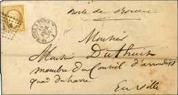 Losange HP 2 / N° 21 Càd LE HAVRE A PARIS Sur Lettre Adressée Localement, Au Recto Mention '' Boîte De Rouen ''. 1866. - - 1862 Napoleone III