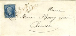 GC 3112 (Rennes) / N° 22 Sur Lettre Avec Texte Daté De Guipez Le 8 Mai 1864 Pour Rennes, Au Recto Mention '' Boîte De Re - 1862 Napoléon III