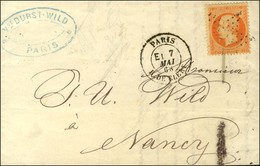 Etoile 24 / N° 23 Càd PARIS / R. DE CLERY E1. 1868. - TB. - 1862 Napoleone III