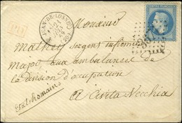 GC 3671 / N° 29 Càd St JEAN DE LOSNES (20) Sur Lettre Adressée à Un Militaire à Civita Vecchia. 1869. - SUP. - 1863-1870 Napoleon III With Laurels