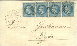 Etoile / N° 29 Bande De 4 Càd Octo De Lev Ex * PARIS * (60) E3. 1869. - TB. - R. - 1863-1870 Napoléon III Lauré