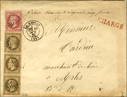 GC 1029 / N° 30 Bande De 3 + 32 Càd T 17 LA CIOTAT (12) Sur Lettre Chargée Pour Arles. 1871. - SUP. - R. - 1863-1870 Napoléon III. Laure