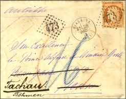 GC 473 / N° 38 Càd T 16 BIARRITS (64) Sur Lettre Insuffisamment Affranchie Pour La Bohême. 1875. - TB. - 1870 Belagerung Von Paris