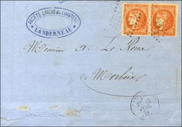 GC 1934 / N° 48 Paire, Belles Marges Càd T 16 LANDERNEAU (28). 1871. - TB. - R. - 1870 Bordeaux Printing