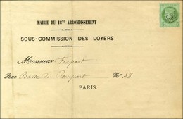 Cachet De Levée 2 / 5 / N° 53 Sur Imprimé De Paris Pour Paris. - TB. - 1871-1875 Ceres