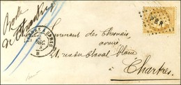 Losange Ambulant / N° 59 Càd RENNES A PARIS, Au Recto Mention Manuscrite '' Boîte De Chartres '' Sur Lettre Pour Chartre - 1871-1875 Cérès