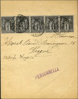 Càd ST ETIENNE / LOIRE / N° 85 Bande De 5 Sur Imprimé Adressé Sous Bande à Prague. 1891. - SUP. - 1876-1878 Sage (Type I)