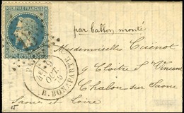 Etoile 15 / N° 29 Càd PARIS / R. BONAPARTE 9 OCT. 70 Sur Lettre Pour Chalon Sur Saône, Au Verso Càd D'arrivée 16 OCT. 70 - Guerra Del 1870
