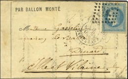 GC 3921 / N° 29 Càd PARIS / LES TERNES 9 OCT. 70 Sur Lettre PAR BALLON MONTE Pour Dinard. Au Verso, Càd D'arrivée 19 OCT - War 1870