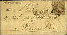 Etoile 1 / N° 30 Càd PARIS / PL. DE LA BOURSE 4 (JANV) 71 Sur Gazette N° 22 Pour Bruxelles, Au Verso Càd D'arrivée 12 JA - War 1870