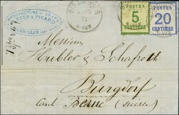 Càd BISCHWILLER / Alsace 4 + 6 Sur Lettre Pour La Suisse. 1871. - TB. - R. - Covers & Documents