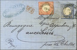 Càd BITSCHWELLER/ Allemagne 1/2g + 2g Sur Lettre Au Tarif Rayon Frontière Adressée Aux Lesses (près Le Thillot). 1872. - - Storia Postale