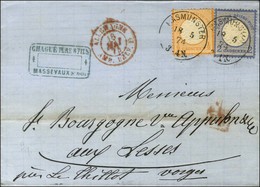 Càd MASMUNSTER / Allemagne 1/2g + 2g Sur Lettre Adressée Aux Lesses (près Le Thillot) Sur Lettre Au Tarif Rayon Frontièr - Storia Postale