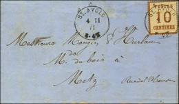 Càd ST AVOLD / Alsace N° 5 Sur Lettre Pour Metz. 1871. - TB. - Storia Postale