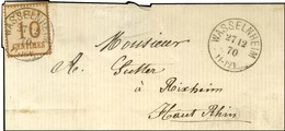 Càd WASSELNHEIM / Alsace N° 5 Sur Lettre Pour Rixheim. 1870. - TB / SUP. - Covers & Documents