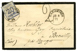 Càd MARIAKIRCH / Alsace N° 6 Sur Lettre Pour Breuilly, Taxe Tampon 2 (type 11). 1871. - TB. - Storia Postale