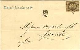 Lettre Datée Du 29 Mai 1871 Adressée à Genève. Etoile / N° 30 (sans Càd D'accompagnement). Au Verso, Cachet Ambulant SUI - War 1870