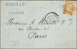 Etoile / N° 43 Càd PARIS (60) 17 MAI 71 Sur Lettre Avec Texte Daté De Toulouse Le 8 Mai 1871 Acheminée Par Passeur Privé - Guerra Del 1870