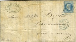 Ancre Bleue / N° 29 Càd Bleu 1 PARIS 1 (60) 27 MAI 71 Sur Lettre Avec Superbe Texte Relatant Les événements Historiques  - Krieg 1870