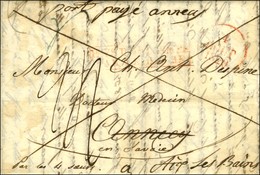 Lettre Avec Texte Daté De Pointe à Pitre Le 26 Juin 1829 Pour Annecy Réexpédiée à Aix Les Bains, MP D'entrée Encadrée Ro - Maritieme Post