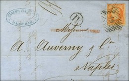 GC Italien 19 (Naples) / N° 23 Sur Lettre De Marseille Pour Naples. 1866. - TB. - Posta Marittima