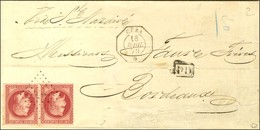 Ancre / N° 32 (2) Càd Octo CUBA / * Sur Lettre Pour Bordeaux. 1870. - TB / SUP. - R. - Maritime Post