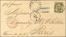 Càd Octo LA GUAYRA * / N° 72 Sur Lettre Pour La France. 1879. - TB / SUP. - R. - Schiffspost