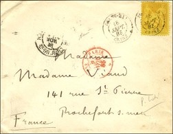 Càd SHANG HAI / CHINE / N° 92 Sur Lettre (Pierre Loti) Adressée à Mme Viaud à Rochefort Sur Mer. 1885. - TB. - Maritime Post