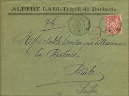 Càd TRIPOLI / BARBARIE / N° 98 Sur Lettre Recommandée Pour La Suisse. 1898. - TB / SUP. - Maritime Post