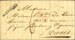 Lettre Avec Texte Daté '' St Pierre Le 28 Novembre (1815) '' Pour Paris, Au Recto Très Rare MP MARTINIQUE (Jamet N° 10)  - Maritieme Post