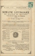 Càd T 17 POITIERS / N° 61 Sur La Semaine Liturgique. 1877. - TB. - R. - 1877-1920: Semi-Moderne