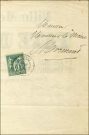 Càd T 17 NANGIS (73) / N° 62 Sur Imprimé TAXE DU PAIN De La Ville De Nangis Pour Mormant. 1876. - SUP. - R. - 1877-1920: Période Semi Moderne