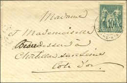 Càd T 18 / N° 65 Sur Enveloppe Carte De Visite Pour Châtillon Sur Seine. 1877. - TB / SUP. - 1877-1920: Semi-Moderne