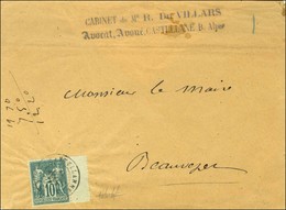 Càd T 17 CASTELLANNE (5) / N° 76 Bdf Sur Enveloppe Imprimée Pour Beauvezer. 1877. - SUP. - 1877-1920: Semi-moderne Periode