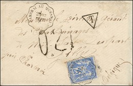 Conv. Stat. CAMBRAI AU QUESNOY / N° 78 Sur Lettre Insuffisamment Affranchie Pour Gilly (Belgique) Taxée Comme Lettre Non - 1877-1920: Période Semi Moderne